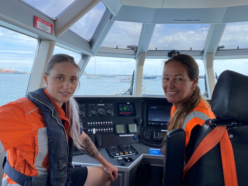 All female launch crew 1