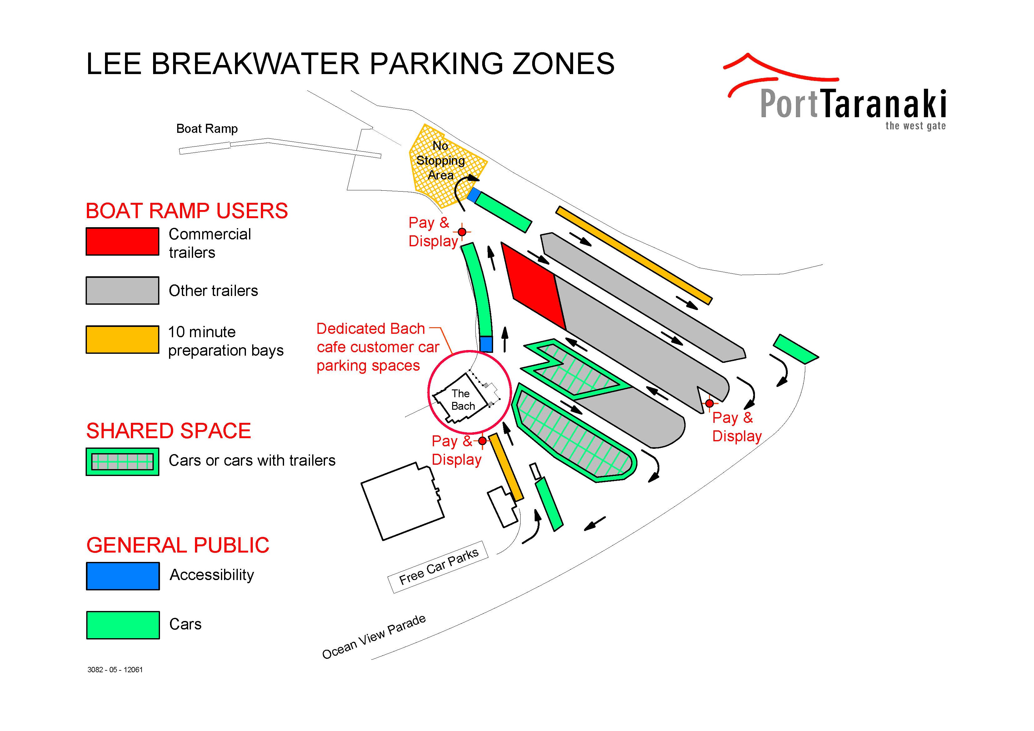 Boat trailer parking